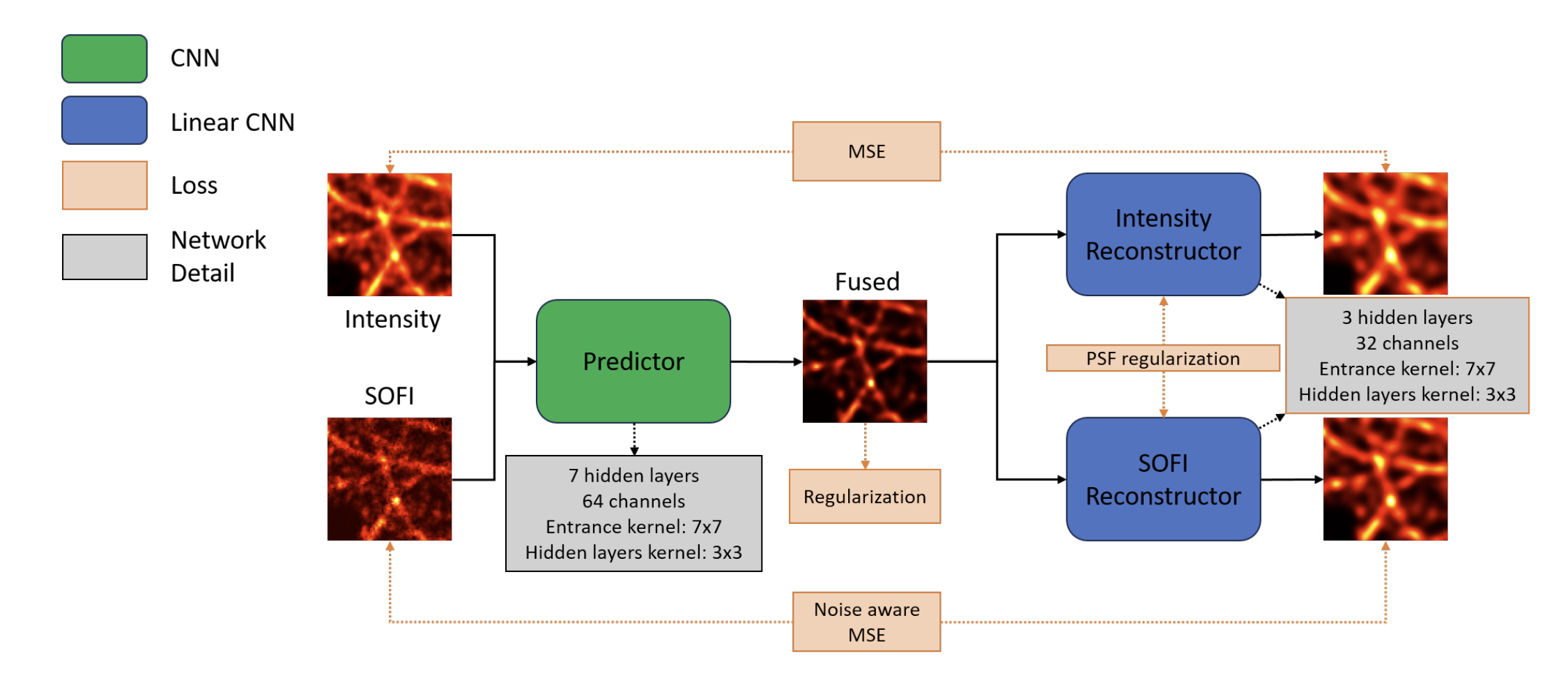 Alternate visual result from Improving correlation based super-resolution microscopy images through image fusion by self-supervised deep learning
