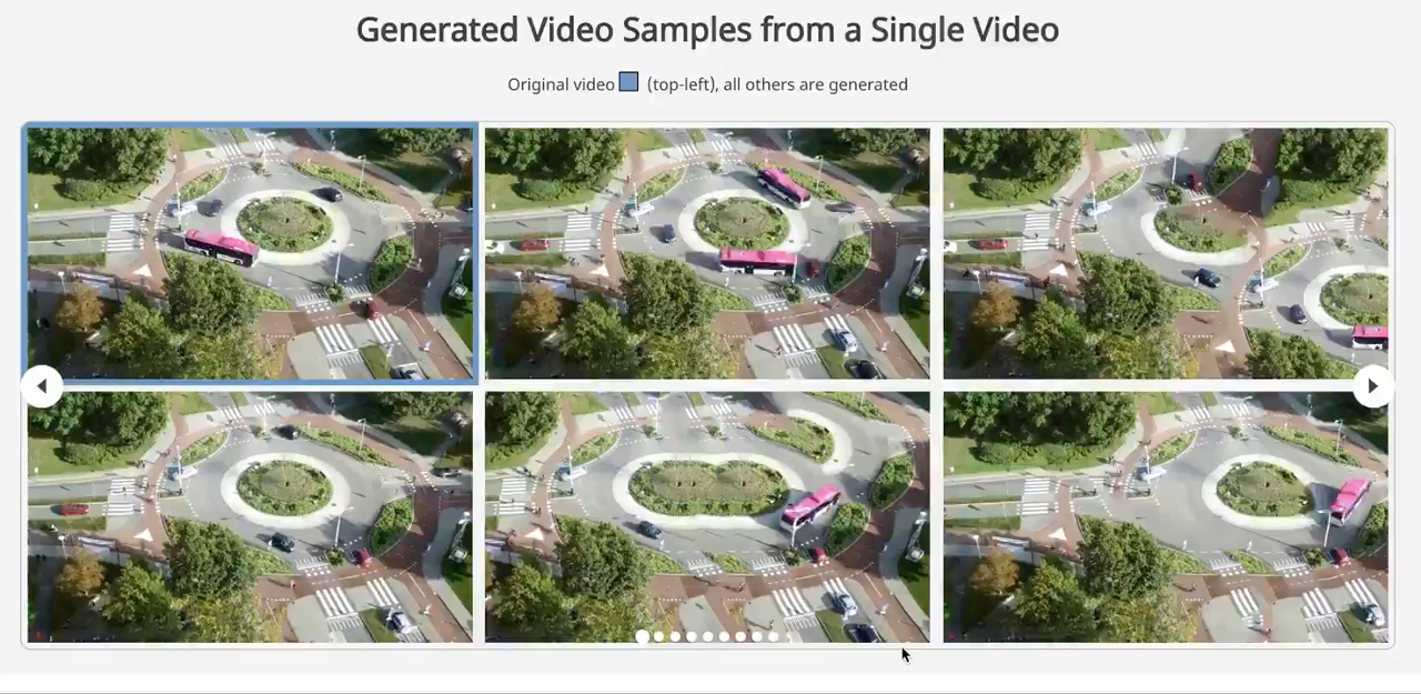 Visual result from Diverse Generation from a Single Video Made Possible